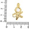 Brass Micro Pave Cubic Zirconia Pendants X-KK-S507-10G-3