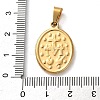 201 Stainless Steel Pendants STAS-U053-08A-G-3
