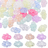 60Pcs Crackle Transparent Acrylic Beads OACR-DC0001-54-1