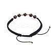 Adjustable Natural Gemstone Braided Bead Bracelets BJEW-JB04599-3