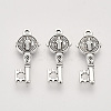 Tibetan Style Alloy Pendants TIBEP-T009-18AS-RS-1