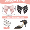 Resin Rhinestone Bowknot Shoes Charms FIND-GA0004-20-2