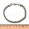 304 Stainless Steel Wheat Chain Bracelets for Men Women BJEW-B140-05P-5