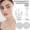 5Pcs 925 Sterling Silver Pendants STER-BBC0001-20-2