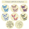 DIY Butterfly 430 Stainless Steel Etched Metal Embellishments Dangle Earring Jewelry Making Kits DIY-FS0007-46-2