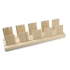 2-Slot Wooden Earring Display Card Stands EDIS-R027-01B-02-4
