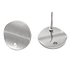 Non-Tarnish 201 Stainless Steel Stud Earrings Finding STAS-B035-07P-1