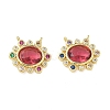Brass Cubic Zirconia Pendants KK-G419-04G-03-1