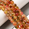 Natural Dyed White Jade Beads Strands G-M402-C04-27-5