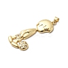 Brass Micro Pave Cubic Zirconia Pendants KK-H519-02B-G-2