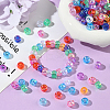 500Pcs UV Plating Acrylic Beads OACR-SP0001-85C-5