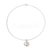 Brass Charm Necklace BJEW-Q350-04B-P-1