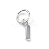 925 Sterling Silver Letter Charms LS-STER-C012-01S-I-1