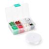 3 Colors 1155Pcs DIY Christmas Theme Stretch Bracelets Making Kits DIY-LS0001-22B-7