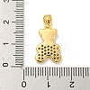 Brass Micro Pave Clear Cubic Zirconia Pendants KK-P275-18G-3