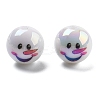 Christmas Theme UV Plating Acrylic Beads OACR-M022-08C-1