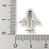 Rack Plating Brass Micro Pave Clear Cubic Zirconia Pendants KK-B093-27P-3