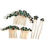 Alloy Hair Combs & Hair Forks Set PW-WG05378-05-1