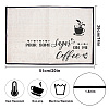 Coffee Theme Cotton and Linen Cup Mats AJEW-WH0201-017-2