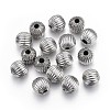 Tarnish Resistant 304 Stainless Steel Corrugated Beads LS-STAS-P218-24-8mm-1