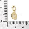 Brass Micro Pave Clear Cubic Zirconia Pendants KK-H529-35G-3