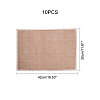 Braided Jute and Lace Non-Slip Insulation Pad AJEW-WH0066-01-2