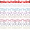 Gorgecraft 64Pcs 8 Colors  Butterfly Organgza Lace Embroidery Ornament Accessories DIY-GF0006-89-1