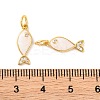 Rack Plating Brass Micro Pave Cubic Zirconia Pendants KK-H486-14G-02-3