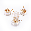 Natural Cultured Freshwater Pearl Pendants PEAR-L027-50A-1