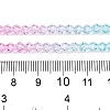 Gradient Color Baking Paint Glass Bead Strands X1-DGLA-A039-T6mm-A05-5
