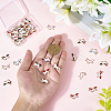50Pcs 5 Colors Alloy Enamel Pendants ENAM-SC0007-25-3