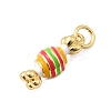 Brass Enamel Pendants KK-A268-27G-2