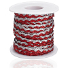 17M Sparkle Polyester Metallic Wavy Fringe Trim Ribbon OCOR-GF0004-47E-6