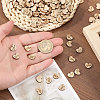 1400Pcs 2 Styles Heart Wood Craft Supplies WOOD-GL0001-23-3
