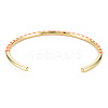 Twisted Brass Enamel Cuff Bangle BJEW-T020-02B-NF-2
