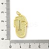 Real 18K Gold Plated Brass Clear Cubic Zirconia Pendants KK-A198-22G-01-3