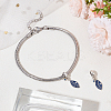1Pc 925 Sterling Silver Evil Eye European Dangle Charms FIND-BBC0002-91-4