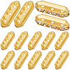 180Pcs 3-Hole Iron Grade A Rhinestone Bridge Spacers RB-BBC0001-04G-1