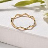 304 Stainless Steel Wave Finger Rings LS-RJEW-I110-01G-2