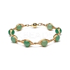 Healing Power Natural Green Aventurine Beaded Bracelets for Men Women X1-BJEW-TA00012-02-1