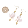 Glass Dangle Earrings EJEW-MZ00688-01-4