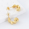 304 Stainless Steel C-Shaped Earrings for Women ZI4209-5