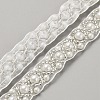 Polyester Organza Lace Trim OCOR-WH0082-187B-1