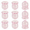 10Pcs Glass Bead Caps for Wind Chimes Making GLAA-BY0001-05E-3