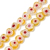 Handmade Millefiori Lampwork Beads Strands LAMP-G166-15H-2