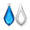 Faceted Glass Pendants PALLOY-N167-10-04-RS-2