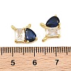 Brass Pave Cubic Zirconia Charms CU-CBA6A75-03G-02-3