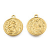 Ion Plating(IP) 201 Stainless Steel Pendants STAS-N098-200LG-1