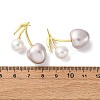 Cherry Brass Stud Earrings EJEW-V017-01D-G-5
