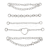 5Pcs 304 Stainless Steel Chains Links HJEW-OC00357-1